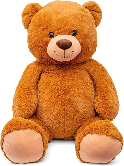 Peluche Orsacchiotto Orso Gigante 130 cm di XXL Teddy Morbido Orsetto Bear Regalo Compleanno Bambini da Marrone Natale A