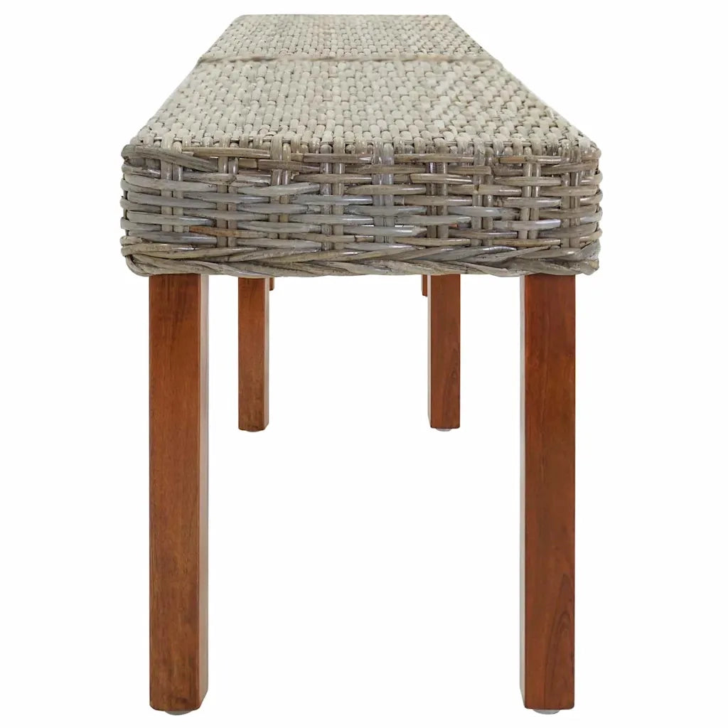 panchina Naturale 160 x 35 x 45 cm Legno di mango massello