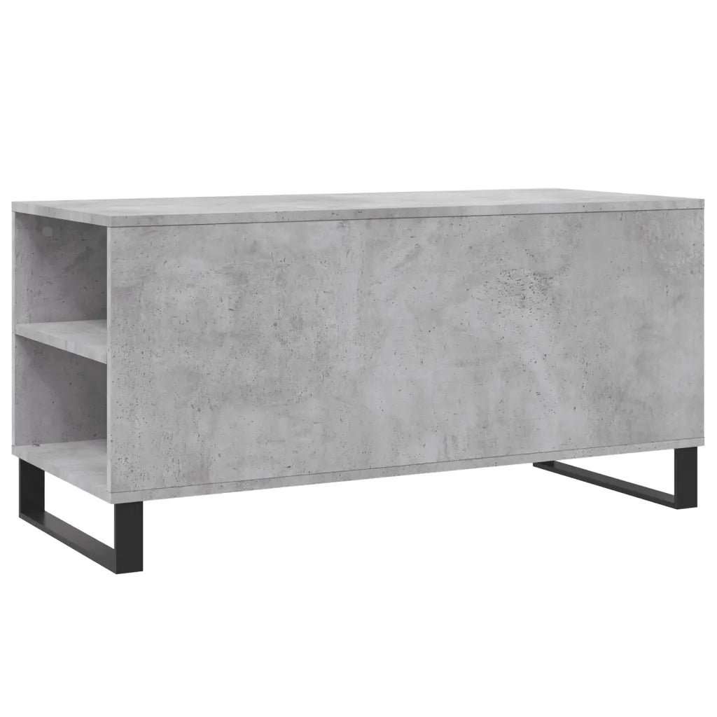 Tavolino salotto | Tavolino da caff¨¨ | Tavolino da Soggiorno Grigio Cemento 102x44,5x50cm Legno Multistrato