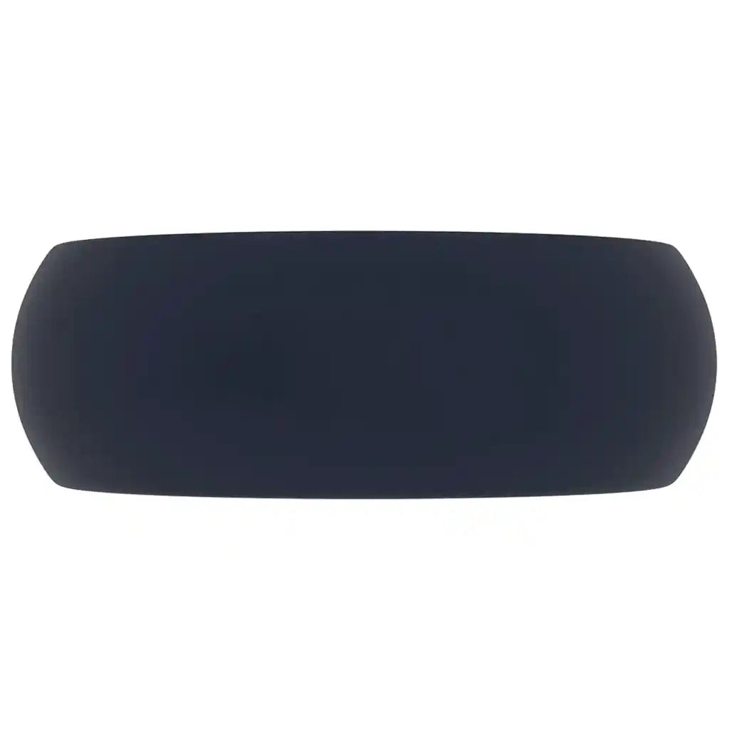 Lavandino Lusso Rotondo Blu Scuro Opaco 40x15 cm in Ceramica cod mxl 41190