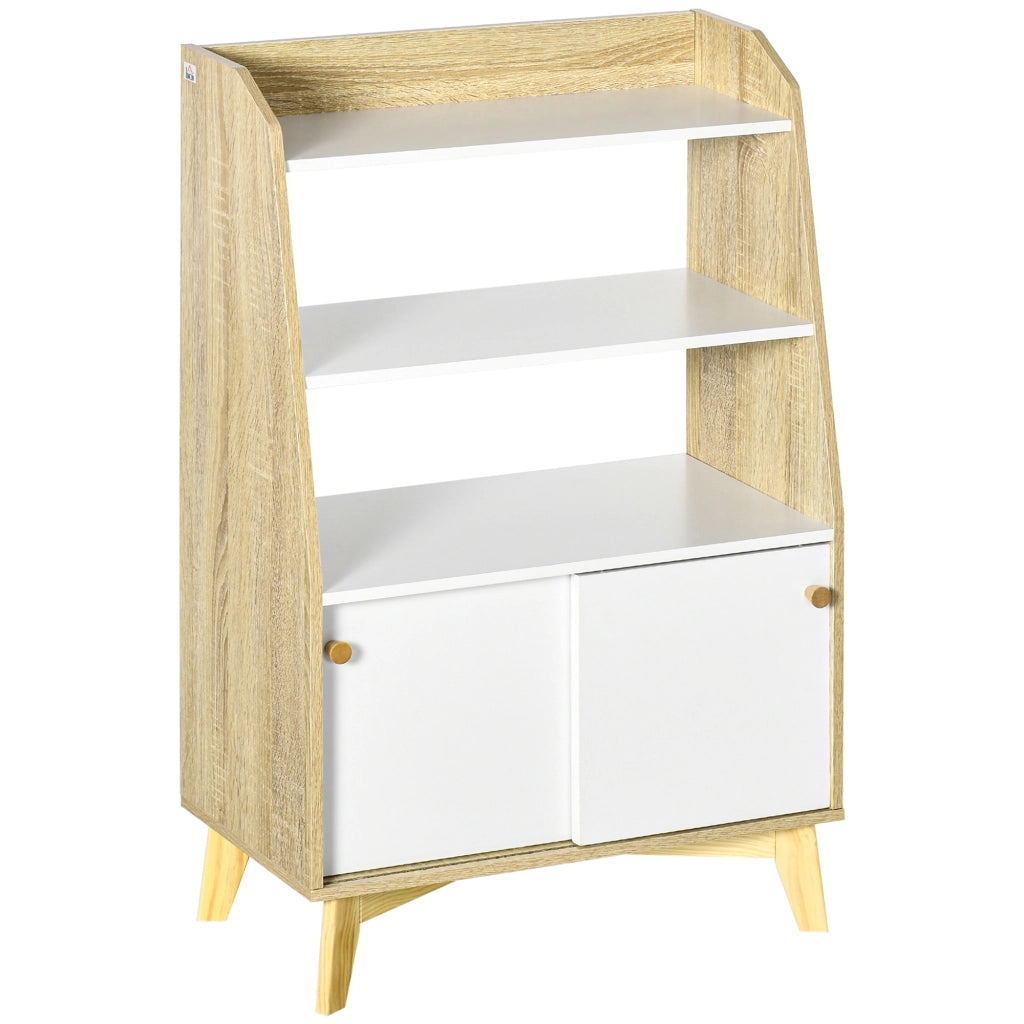 Armadio con scaffali aperti e ante scorrevoli ¨C Minimal ¨C bianco 58x30x93