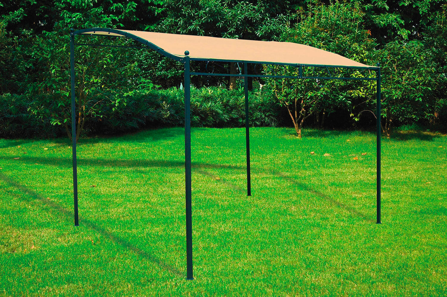 Pergola da Giardino 2,5x3m in Acciaio Bauer Beige