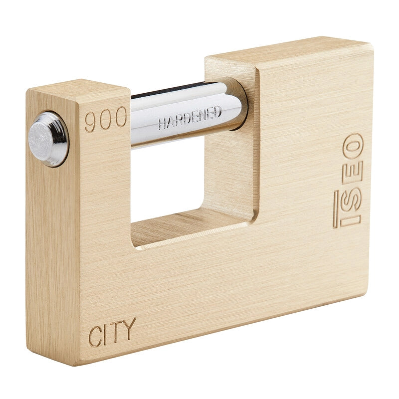 ISEO P740 LUCCHETTO CITY P/SERRANDA KA 90MM OTTONE
