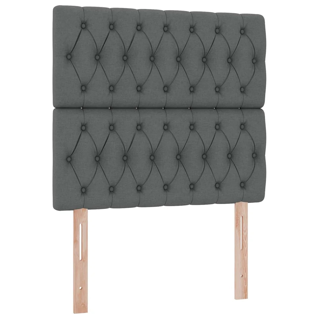 Letto con contenitore e materasso Grigio scuro 90 x 190 cm 3371812