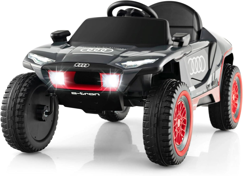 Audi Auto elettrica per Bambini, 12V Macchina Elettrica con Telecomando Luci LED e Musica, Velocità 3-6,5 km/h, Auto Sportiva per Bambini 3 Anni+