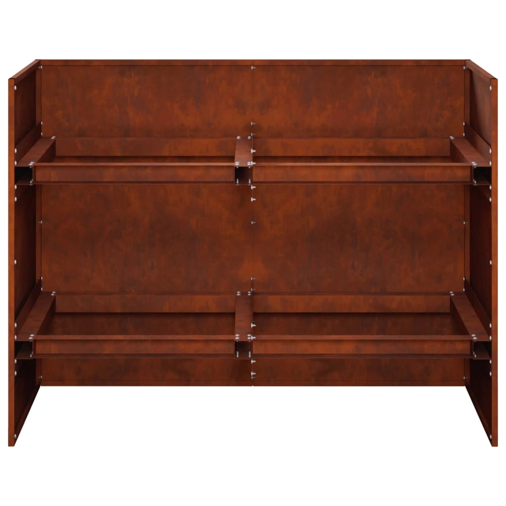 Vaso da giardino Ruggine 80 x 40 x 60 cm Acciaio Corten 8005889