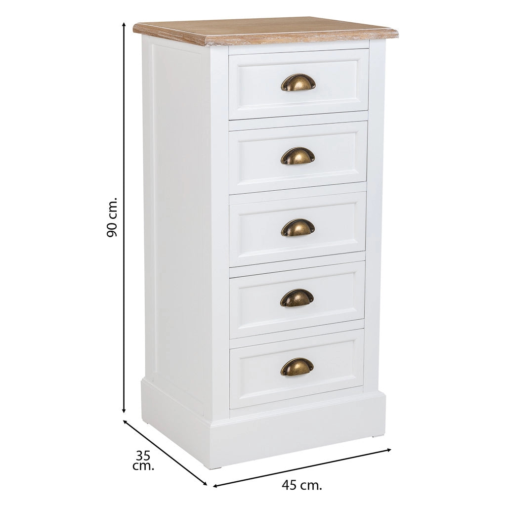 Sinfonico in legno bianco 45x35x90h