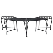Panchina per Alberi 4-Numero di posti 160 x 80 x 44 cm Acciaio 42029508