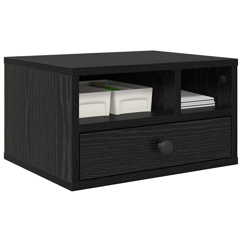Supporto per Stampante Rovere Nero 40 x 32 x 24 cm 886030