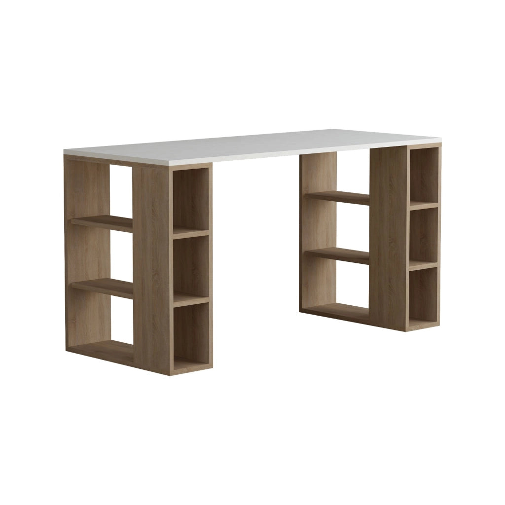 Scrivania in legno "Colmar" - 140 x 75 x 60 cm - Bianco