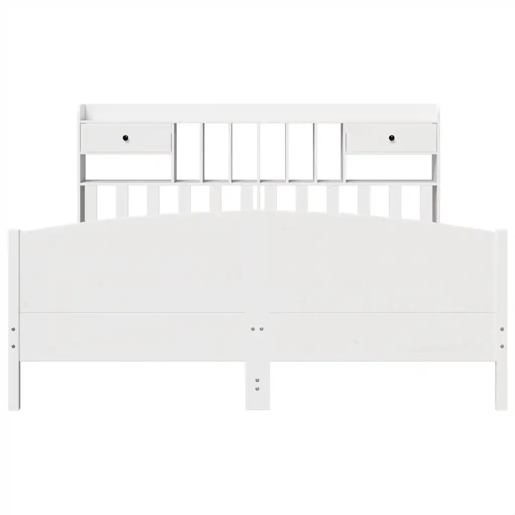 Giroletto con Libreria senza Materasso 180x200 cm in Legno Pino 3323135