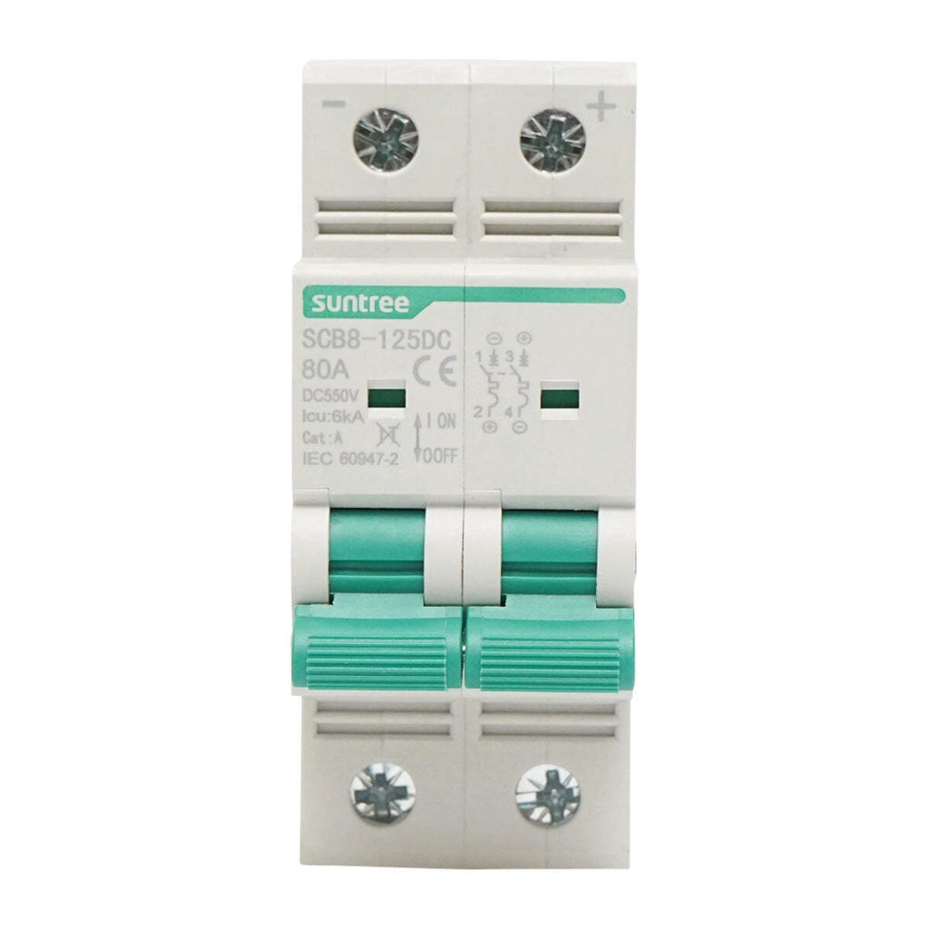Separatore, interruttore di sovraccarico automatico 2P, 80A, 550VDC Suntree