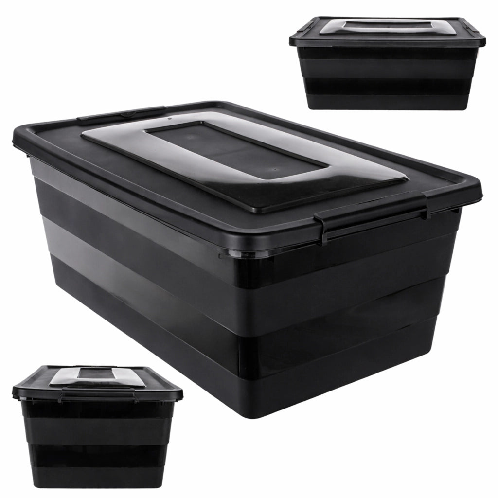 Organizzatore per giocattoli in plastica KADAX da 40 litri con coperchio