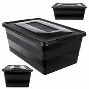 Organizzatore per giocattoli in plastica KADAX da 40 litri con coperchio