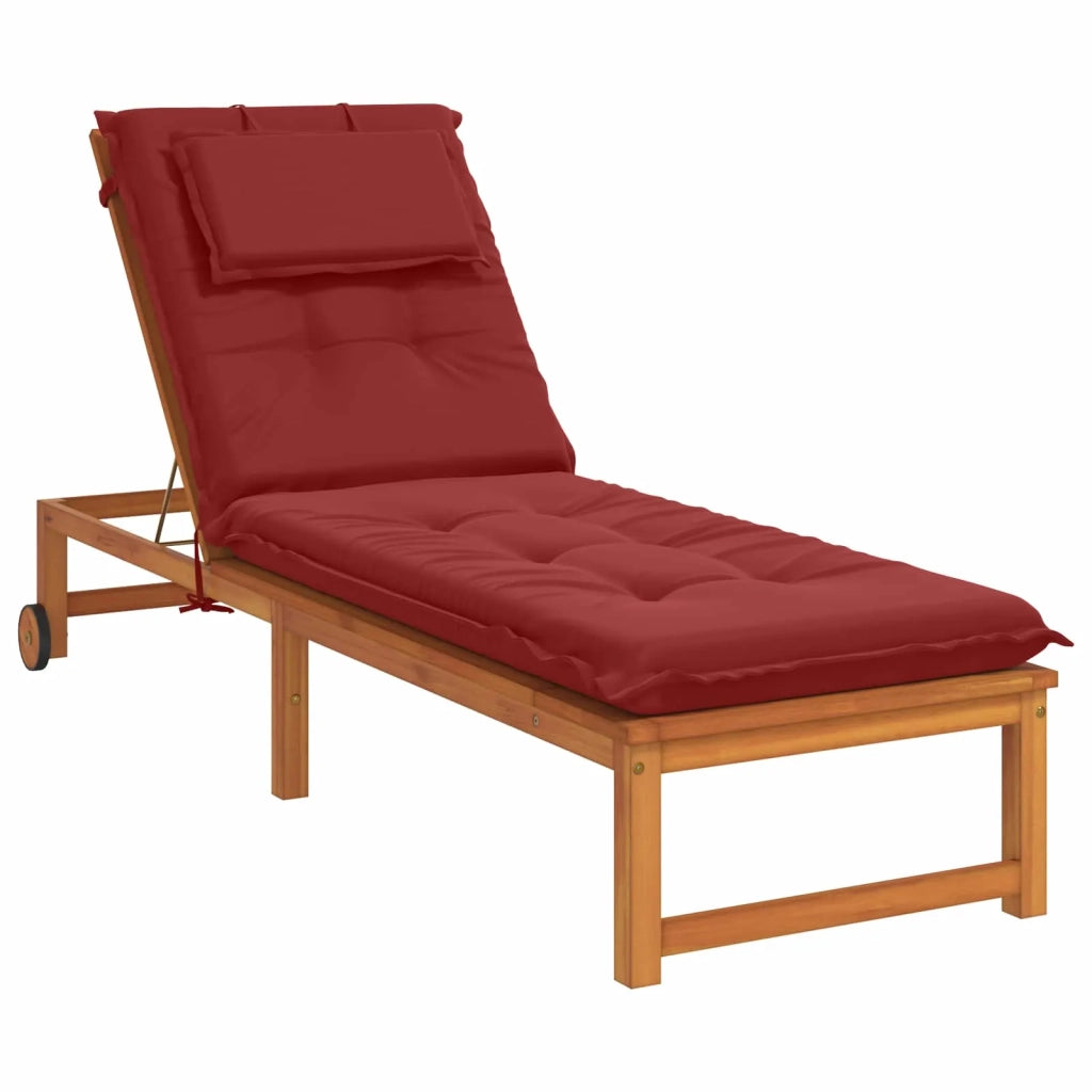 Cuscino per Lettino GEMERT 100% Poliestere Rosso Vino 947542