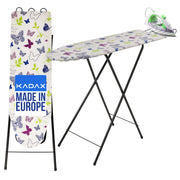 Asse da stiro pieghevole KADAX 100x30cm, leggera, con supporto per ferro da stiro standard.