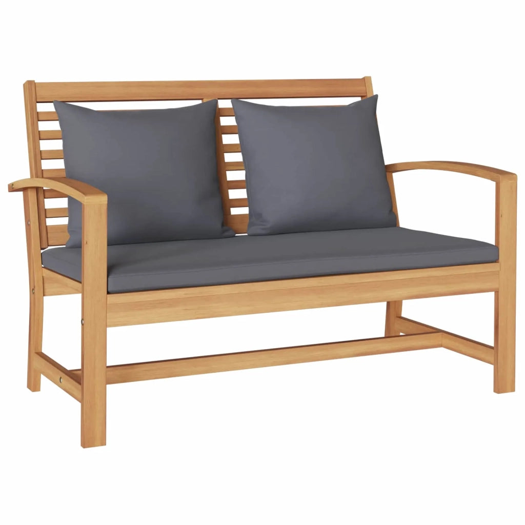 Set Divano da Giardino 4 pcs Naturale Legno di teak solido