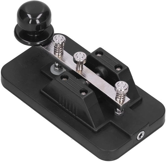 Chiave per telegrafo professionale a morse - Codice CW - Chiave per telegrafo - Strumento di allenamento DIY - Materiale ABS/Iron - Facile da installare - Adatto per CW Connect