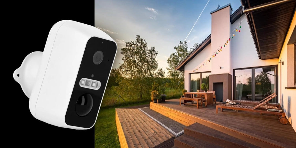 Wireless Security Cam 2K - Rilevamento di movimento, alimentazione wireless, controllo app e facile montaggio per monitoraggio ad alta risoluzione (esterno)