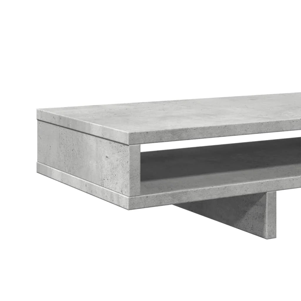 Supporto per monitor mobile da scrivania 100 x 27 x 15 cm legno ingegnerizzato grigio 02_0044843