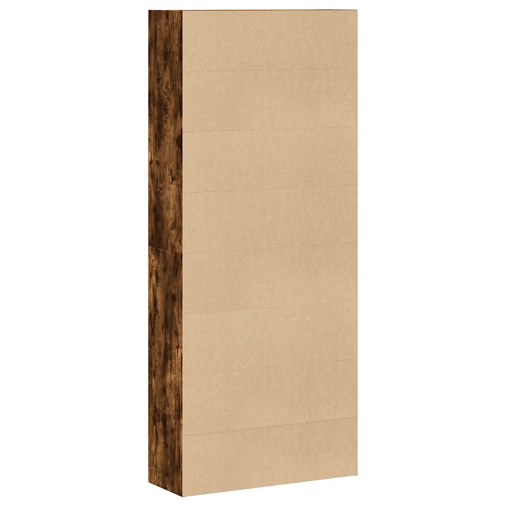 Libreria Rovere Fumo 80x30x189 cm in Legno Multistrato 3314673