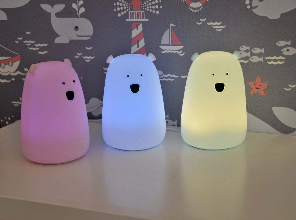 Lampada LED silicone Orsetto RGBW ricaricabile USB Polux