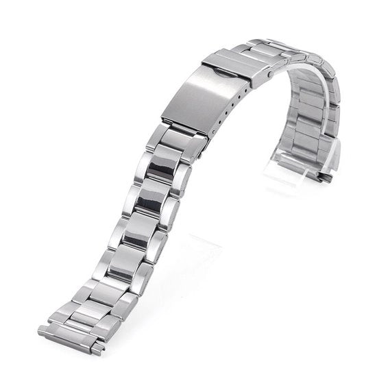 Cintura in acciaio inox con chiusura a pieghevole da 16-22 mm come cintura di sostituzione