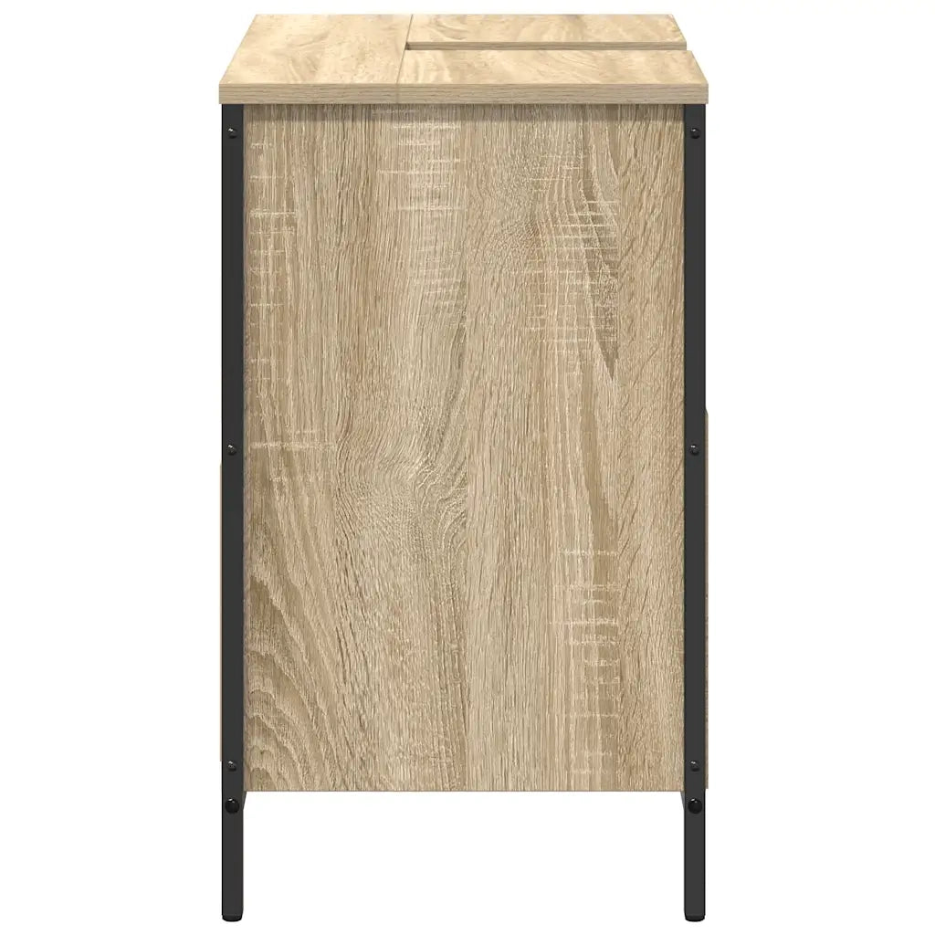 Mobile Lavabo da Bagno con Cassetti Rovere Sonoma 60x34,5x60 cm