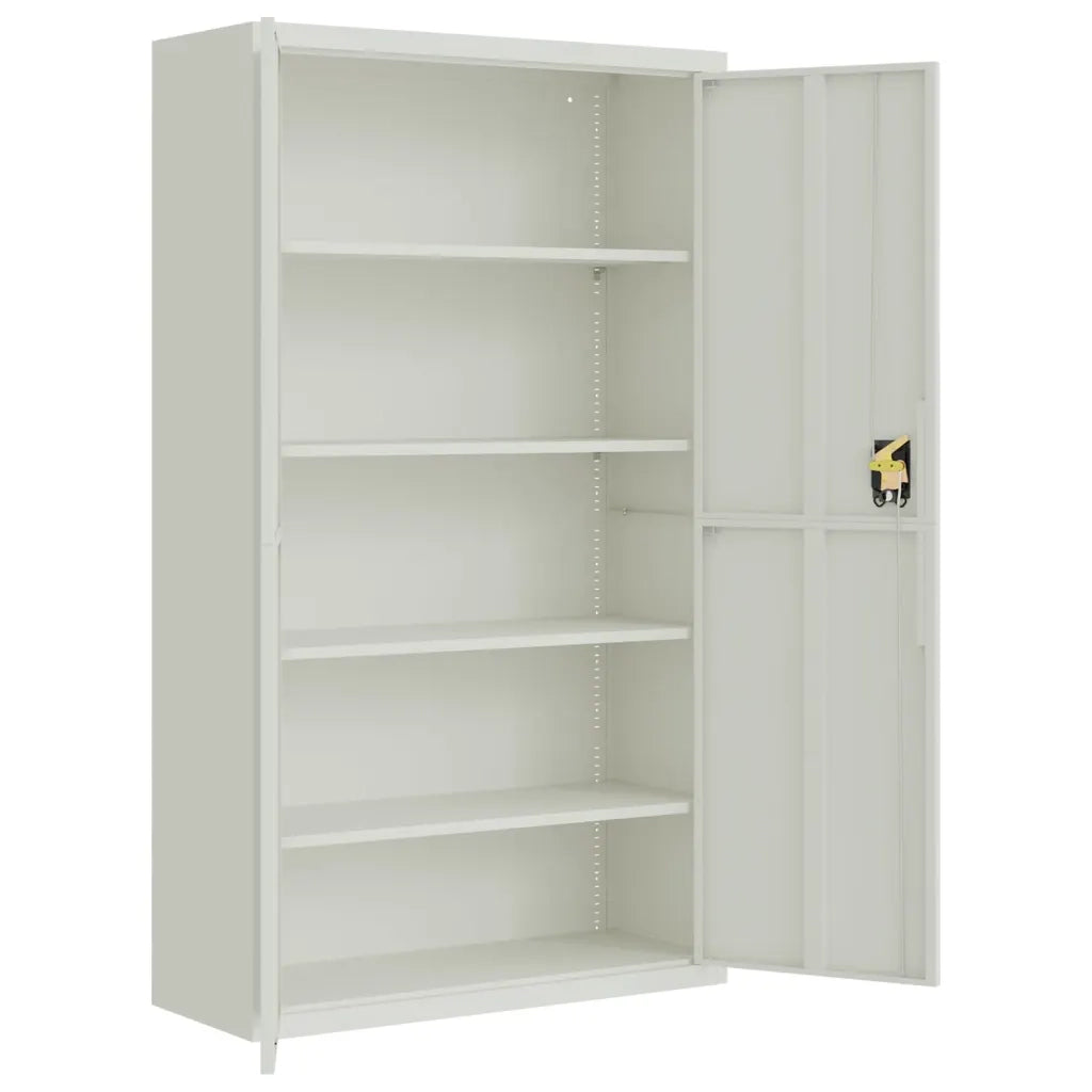 Armadio Classificatore Grigio Chiaro 105x40x180 cm in Acciaio 339769