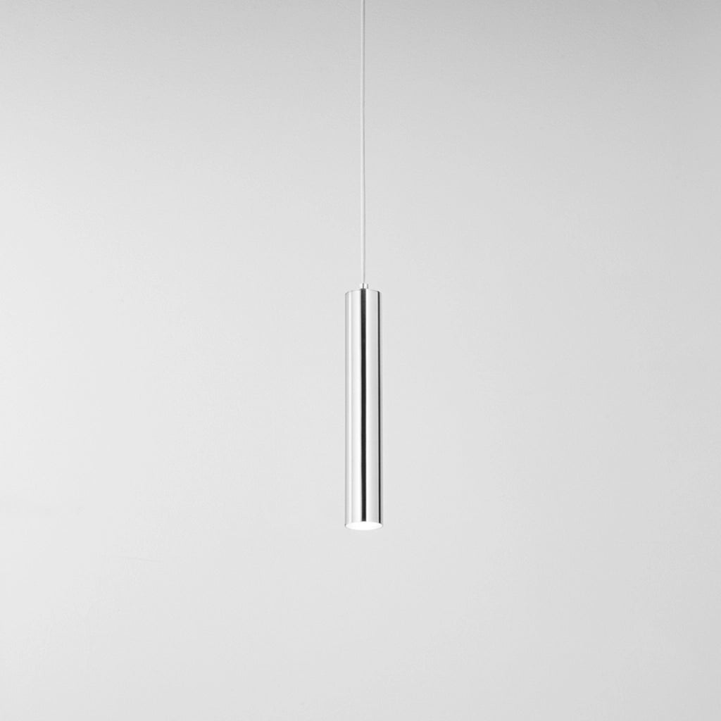 Sospensione Minimal Shot Metallo Cromo 1 Luce Gu10 Ip20