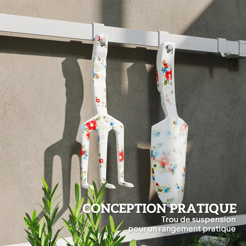Set Giardinaggio 3 Pezzi ¨C Zephmum ¨C Alluminio con Sfalciatore, Pala e Rastrello