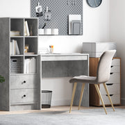 Scrivania moderna Grigia cemento Truciolare, finitura grigia cemento