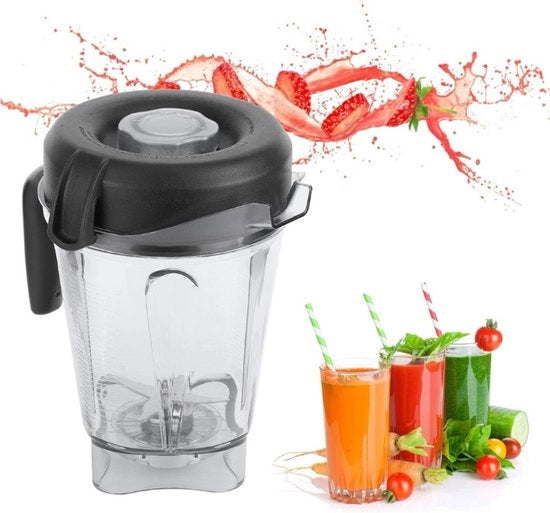 Sostituzione Contenitore per Blender - Contenitore per Cibo Transparente - Adatto per Apparecchi di Cucina - Capacità 64 Oz - Materiale Duraturo e di Alta Qualità