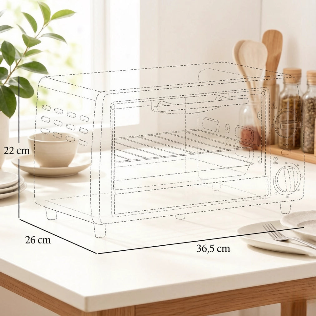 FORNETTO ELETTRICO 10 L Argento 36,5x26x22 cm