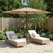 Ombrello da giardino 300 x 300 cm Poliestere Rettangolare 42036196