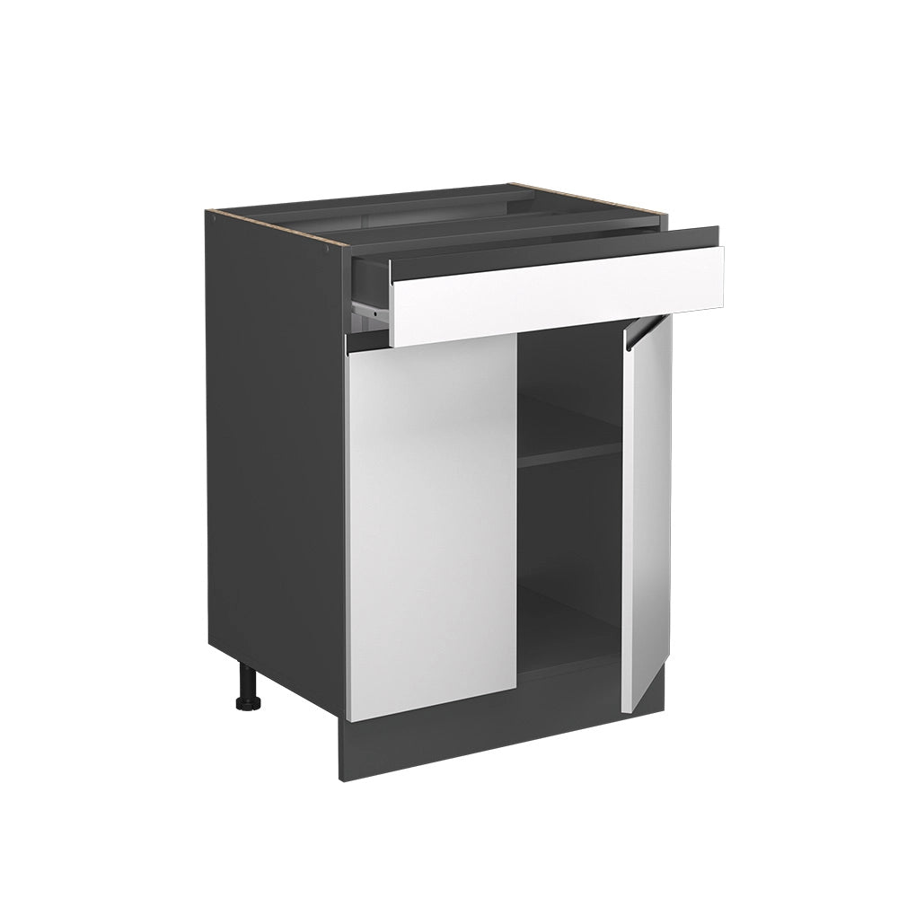 Vicco Base da cucina Bianco 60 cm Marmo AP