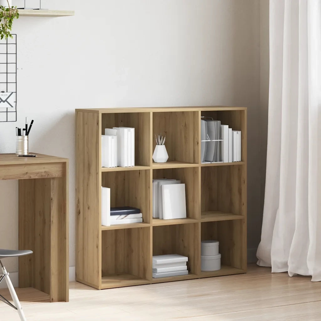 Libreria-Scaffale per Libri-Mobile di Stoccaggio Rovere Artigianale 98x29x97,5 cm