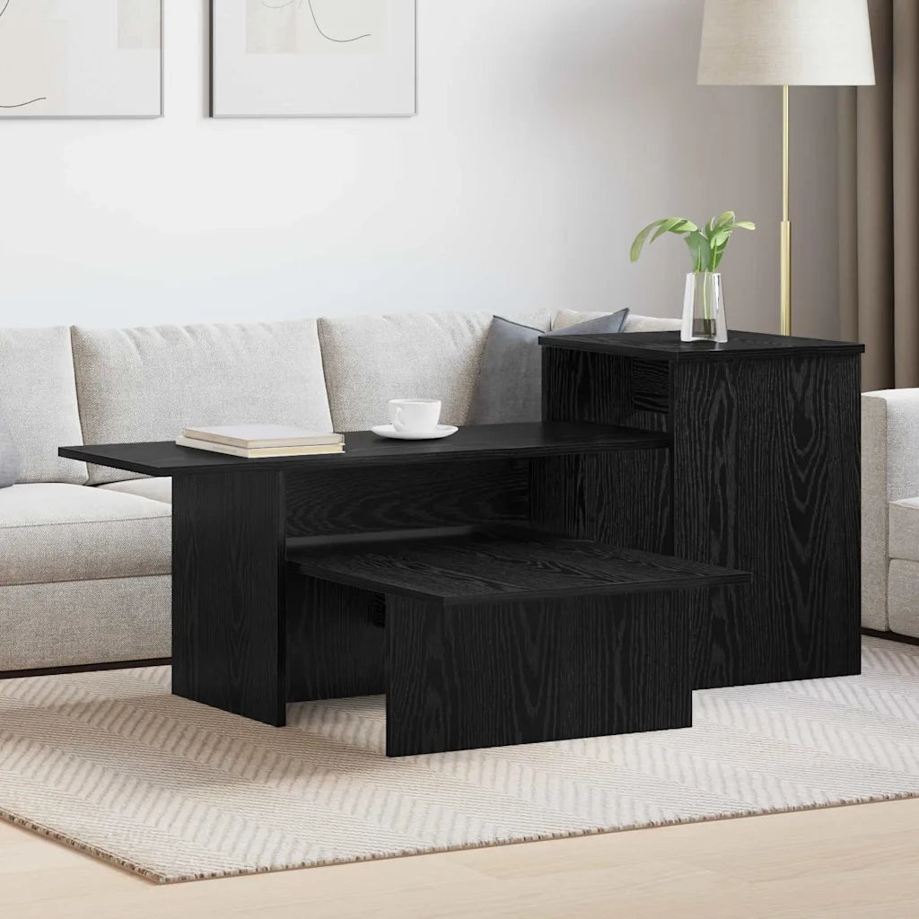 Tavolo consolle Rovere Nero 91,5 x 35 x 38,5 cm 891161
