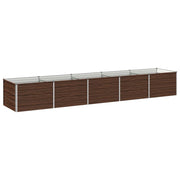Letto rialzato da giardino Nero 400 x 80 x 55 cm 8006429