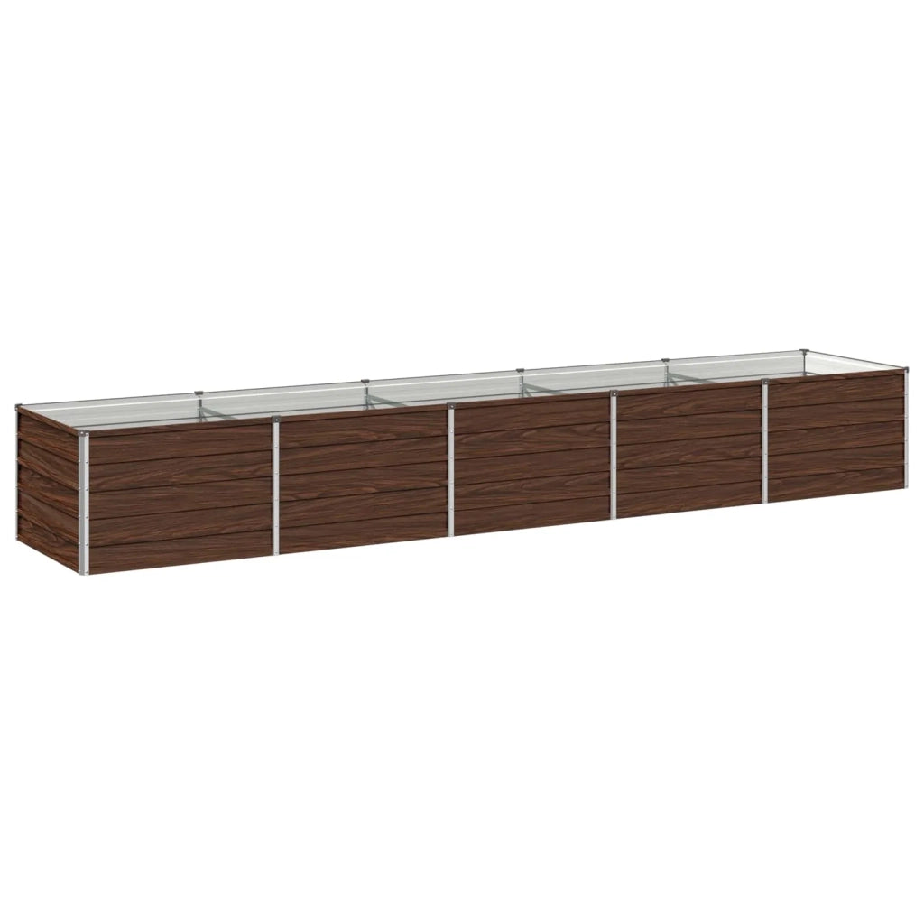Letto rialzato da giardino Nero 400 x 80 x 55 cm 8006429