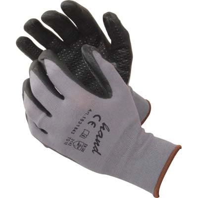 GUANTO NITRILE NERO PUNTINATO WORKIT - MAGLIA LEGGERA SINTETICO GRIGIO 10- 12 paia