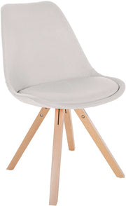 Sedia Sofia Tessuto crema,natura (quadrato)