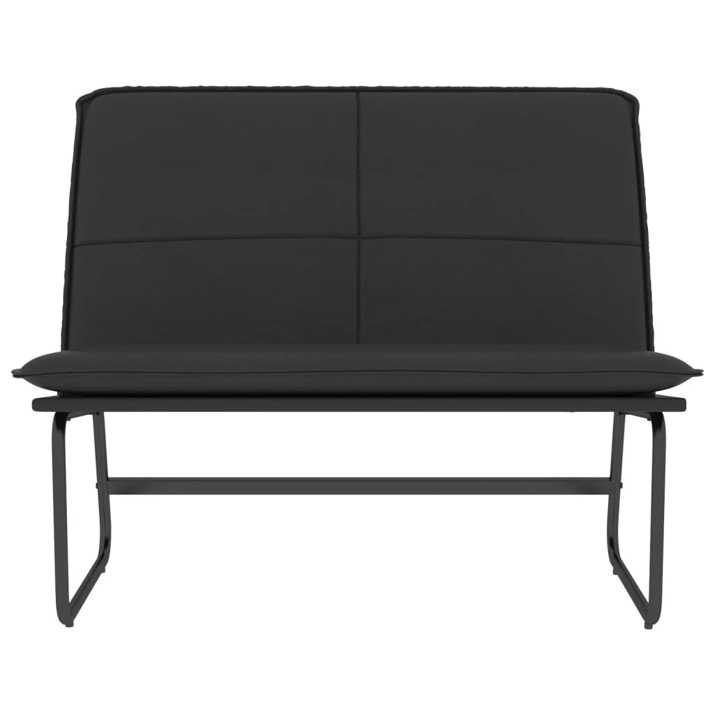 Panca 100 x 75 x 76 cm in similpelle nera 02_0010614