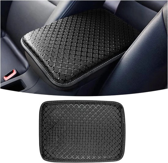 Console centrale in pelle impermeabile per protezione sedili auto - Nero