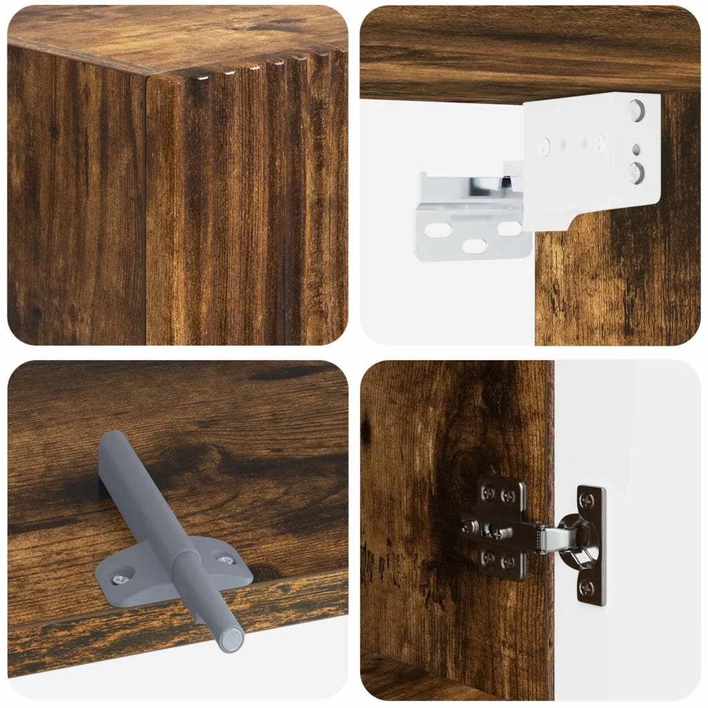 Armadio da bagno a muro ARNHEM Rovere Fumo 30 x 31 x 59 cm 896590