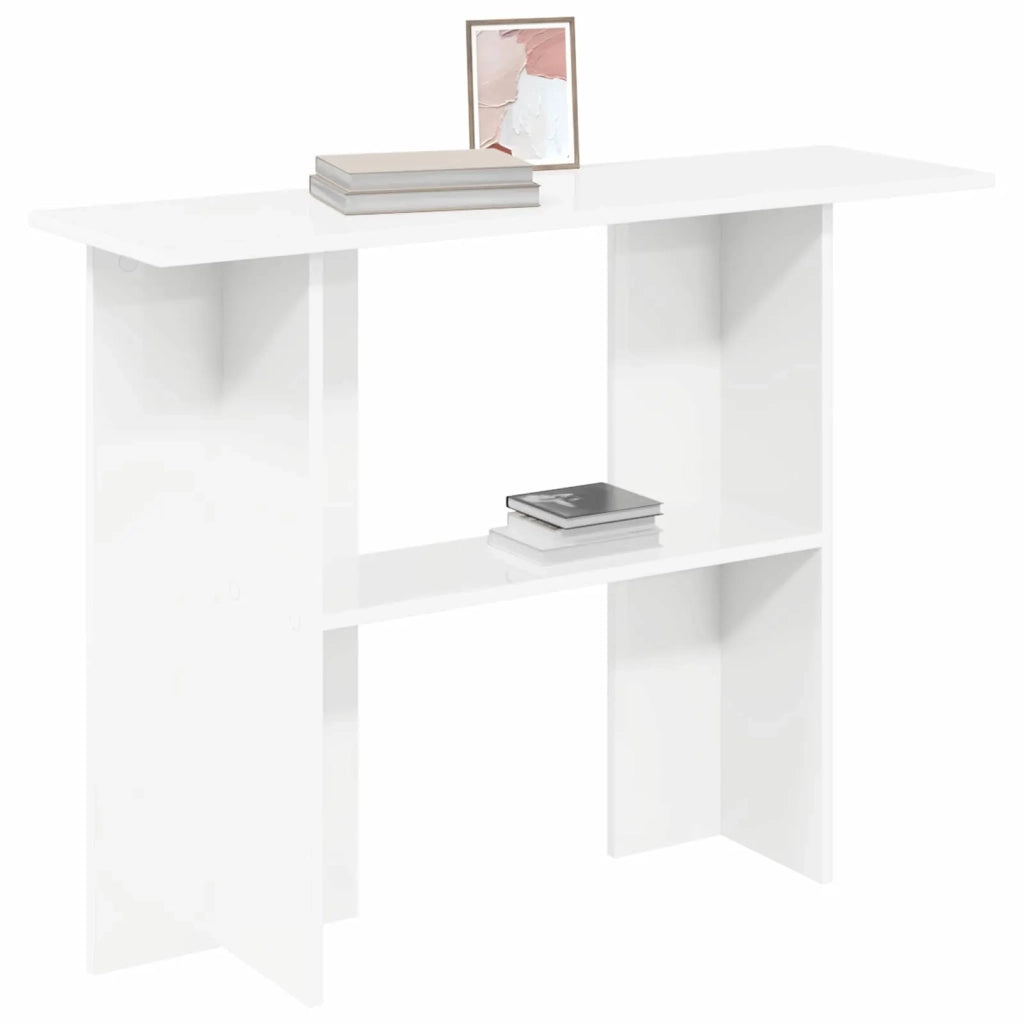 Tavolo consolle Bianco 100 x 30 x 75 cm Legno ingegnerizzato