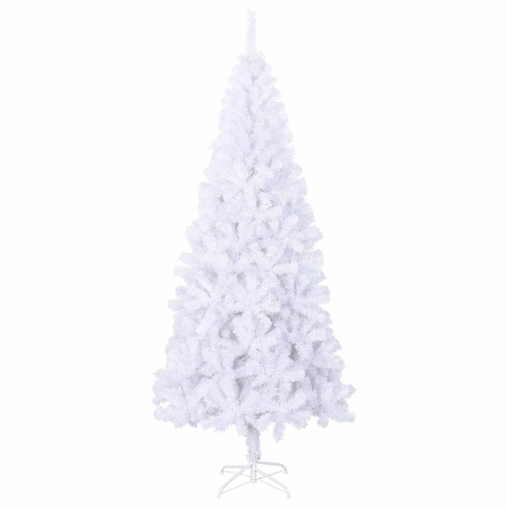 Albero di Natale | Decorazioni natalizie artificiale Bianco 180 cm PVC e Acciaio