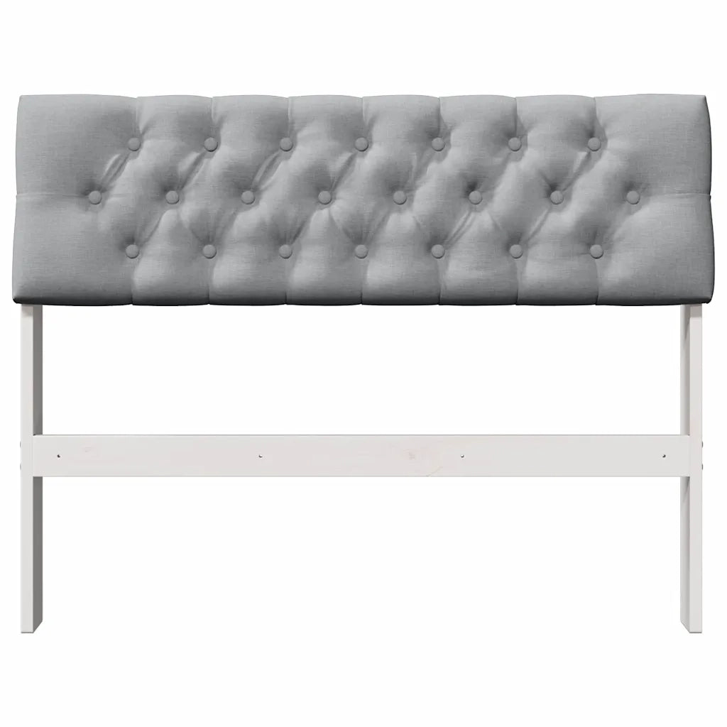 Testiera imbottita Grigio chiaro 100 cm Pino massello