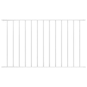 Pannello di Recinzione in Acciaio Verniciato 1,7x1,25 m Biancocod mxl 81379