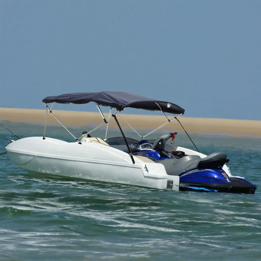 Bimini di Prua Pareti Laterali Rete 4 Archi 243x(185-198)x137cm CFW3678393